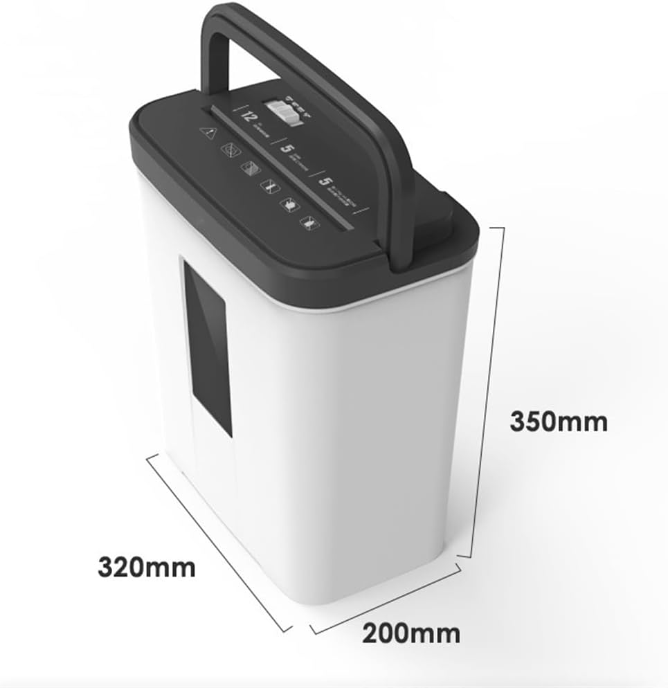 Shredder 12L Small Portable Class 4 Confidential Granular Paper Shredder Office Supplies