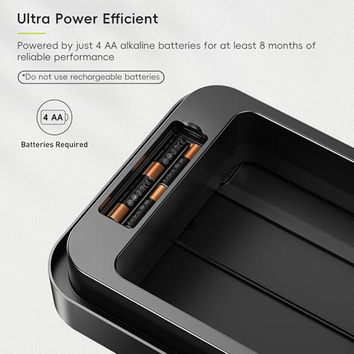 Image of EKO Phantom-T 13.2 Gallon / 50L Automatic Sensor Kitchen Trash Can or Recycling Bin, Slim Stainless Steel Touchless Garbage Bin with Soft-Close Dual Wing Lid for Home & Office, Matte Black