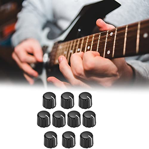 Nicfaky Lot de 10 boutons de commande pour guitare électrique Volume Tone Knobs Noir D Type 6 mm - Les Beatles, Paul McCartney, John Lennon, RIngo Starr, George Harrison Nicfaky Lot de 10 boutons de commande pour guitare électrique Volume Tone Knobs Noir D Type 6 mm – Image 7