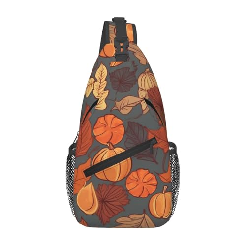 Mochila cruzada de pecho para hombre y mujer negra miniatura 1