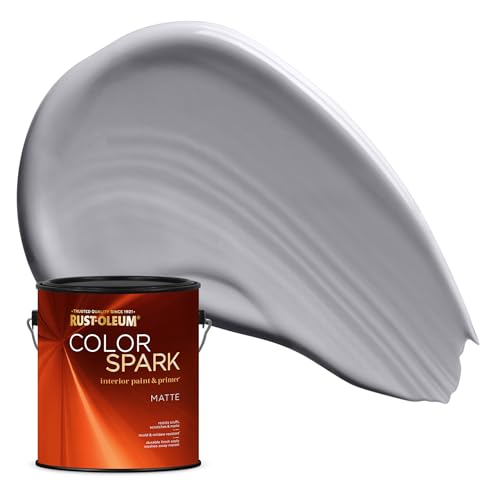 Image of Rust-Oleum Color Spark Interior Paint and Primer in One, Matte, Milky Way, 1 Gallon