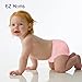 EZ Moms 6 Packs Toddler Potty Training Underwear for Girls 6 Layer Reusable Toddler Training Underwear 2T-3T Strong Absorbent Thick Padded Panties Kid Confident Pee Pants with Potty Sticker Chart