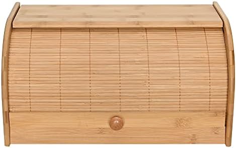 Mimo Style Porta Pães Com Tampa Retrátil Bambu Ecokitchen. Perfei...