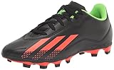 adidas X Speedportal.4 Flexible Ground Soccer Shoe, Black/Solar Red/Solar Green, 10.5 US Unisex Little Kid
