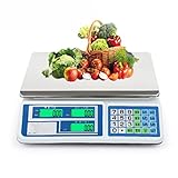 Usi multipli Questa scala alimentare del mercato del deli con prezzi / peso / PC / TARE sarà il tuo miglior compagno per la tua cucina, il chiosco della fattoria, il supporto della fattoria, il negozio di alimentari, gastronomia, il negozio di verdure o il negozio di panetteria.