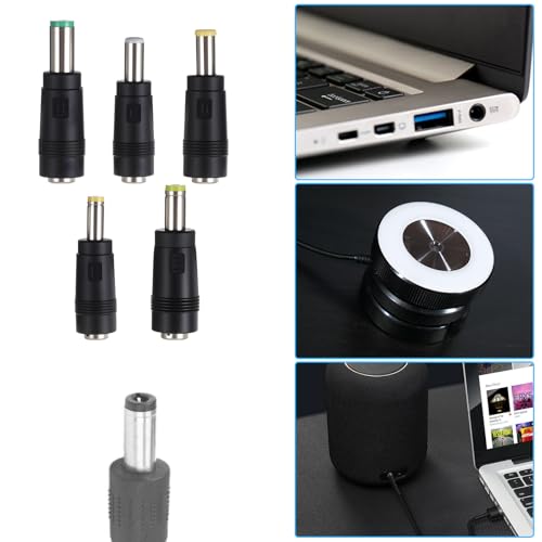 DC Adapter Plug, 11 Pcs Universal 5.5 mm x 2.1 mm DC AC Power Adapter Tips Connector Charger Adapters Kit Power Supply Plug Jack Tips for Led Strip, Laptop - Image 6