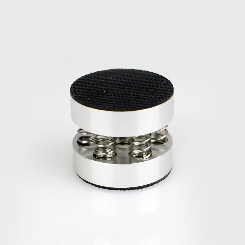 Generic 4pcs 44mm Aluminium Alloy Speaker Spike+Pad Base Amplifier Isolation Stand Feet