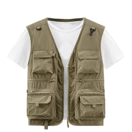 Gilet en maille cargo sans manches pour homme léger et pratique
