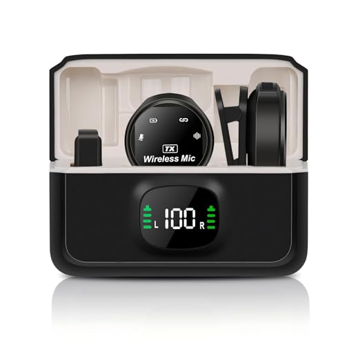 HOMEPAC Wireless Lavalier Microphone for iPhone & Android – Plug & Play Mini Mic with Noise Cancellation