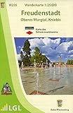 murgtal camping  W235 Wanderkarte 1:25 000 Freudenstadt: Oberes Murgtal, Kniebis