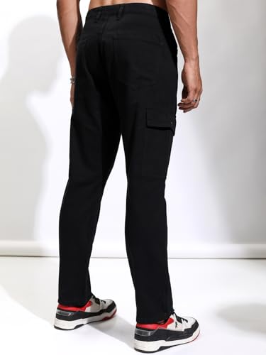 Image of Highlander Men's Straight Fit | Cargo Trousers | Classic & Functional | Multiple Pockets | Everyday Comfort | Trouser for Men | Men Trousers