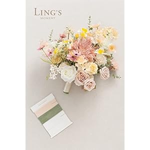 Ling's Moment Artificial Greenery Stems Box Set, 31pcs with 8 Kinds of Faux Greenery Picks for DIY Bridal Bouquets Wedding Floral Arrangement Table Centerpieces, Nude & Yellow Lings Moment Artificial Greenery Stems Box Set 31pcs with 8 Kinds of Faux Greenery Picks for DIY Bridal Bouquets Wedding Floral Arrangement Table Centerpieces Nude Yellow