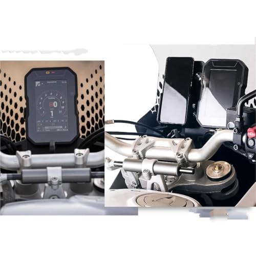 Support navigation GPS et téléphone moto Desert X noir