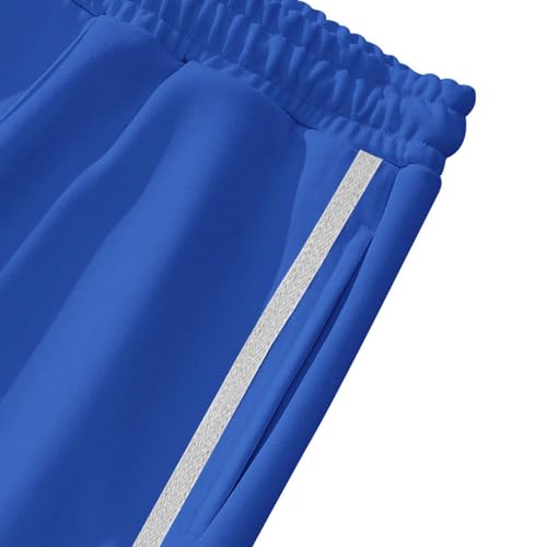 Mens Sweatpants Cotton Elastic Waist Wide Leg Side Split Button Baggy Joggers Casual Pants Trendy Basketball Running2