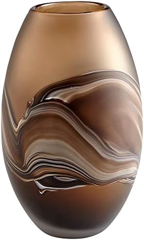 Cyan Design 10479 Nina 11 inch Vase Amber Swirl - Image 3
