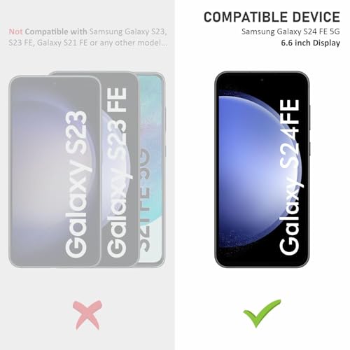Image of DD SON Tempered Glass Screen Protector Compatible for Samsung Galaxy S24 FE 5G HD Glass with Edge to Edge Coverage and Easy Installation kit,Black