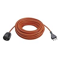 Vimar 0R32399 Prolunga Elettrica Universale con Cavo da 30M 3G1,5S17, Arancione