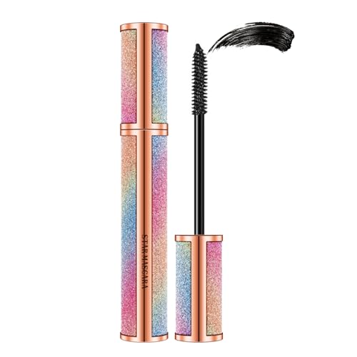 5D Mascara Wasserfest Schwarz, Volumen & Curl Wimperntusche Extra Defintion, Wischfest & Nicht Verklumpend Mascara Vollere Wimpern, Wimperntusche Lange Wimpern Dauert Den Ganzen Tag, False Lash Effect