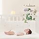 NIAWECAN Mobile Baby Windspiele, Mobile Babybett, mit Dinosaurier, Sterne, Wolken, Blätter aus Filz, Holz Hängende Baby Bettglocke, Geschenke für Baby Mädchen oder Jungen, Grüner