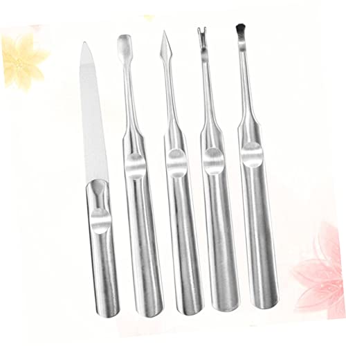 Beavorty 5 Pçs Conjunto De Esmaltes Conjuntos De Unhas Ferramentas De Unhas Limas De Unhas De Dupla