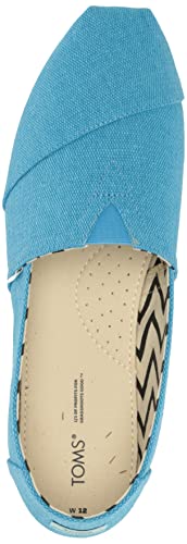 Image of TOMS Women's Alpargata Heritage Canvas Espadrille Loafer Flat, Island Blue, 7.5