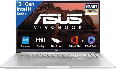 ASUS Vivobook 15, Smartchoice,Intel Corei5 13thGen 13420H, 16GB RAM, 512GB SSD, FHD 15.6", Win11, Office Home'