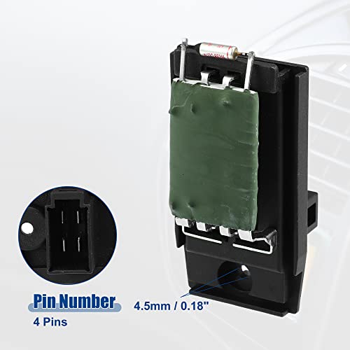 Image of ACROPIX Blower Motor Resistor Replacement Fit for Ford Focus - Pack of 1 Black Green