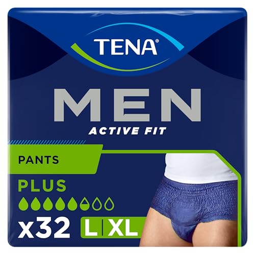 TENA Men Active Fit Sous-vêtements Absorbants Jetables Incontinence Homme - Pour Fuites Urinaires...