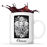 coffee mugs with elephants on them ☕ Qualité Premium – Tasse en céramique blanche robuste, résistante aux rayures et compatible avec le lave-vaisselle et le micro-ondes.