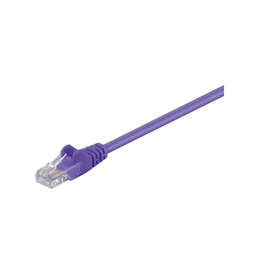 Goobay 95563 CAT 5e Patch Cable, U/UTP, Violet, 1.5 m Length