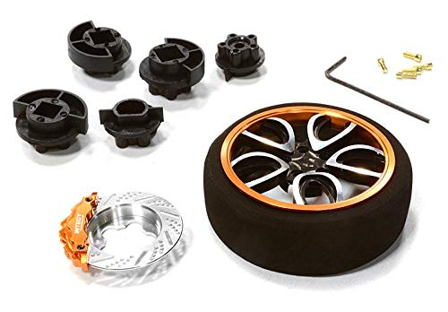 Integy RC Upgrades for HPI, V10 Spoke Steering Wheel Set for Most HPI, Futaba, Airtronics, Hitec & KO