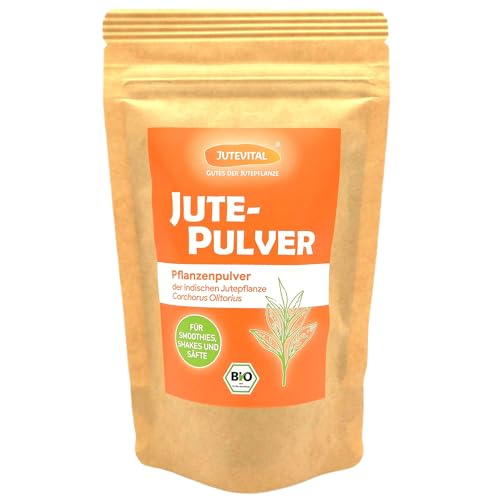 Yute en polvo: 70% más de hierro que la moringa + 15 veces más vitamina K que los escaramujos + 5 veces más calcio que el baobab + 3 veces más vitamina E que la hierba de trigo | vegano - sin gluten -