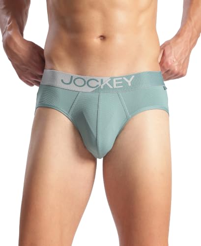 Image of Jockey MM04 Men Microfiber Mesh Elastane Stretch Performance Active Wear Brief with StayDry Technology