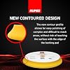 RUPES 150mm Yellow D-A Ultra-Fine Dual Action Wool Polishing Pads (Pack of 2) | Ideal for Paint Correction & Gloss Enhancement | Improves Finishing Performance | Compatible with 5 Backing Plate