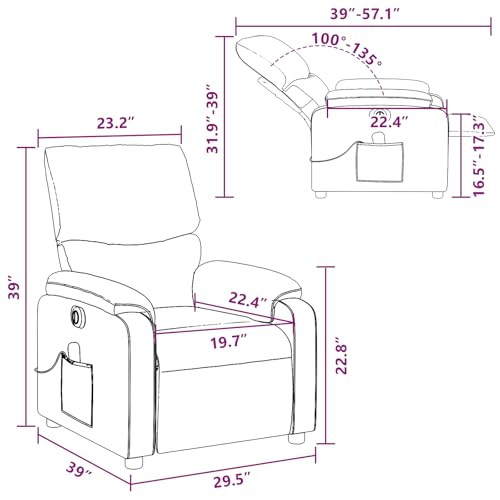 Sillón masaje reclinable verde miniatura 4
