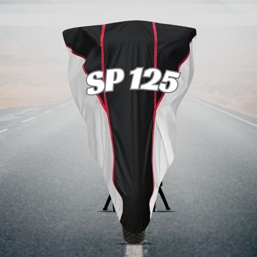 Image of Motorcycle Bike Body Cover for Outdoor Use - Heavy Fabric Water Resistant Two Wheeler Cover with UV, Dust & Rain Protection Compatible for SP 125