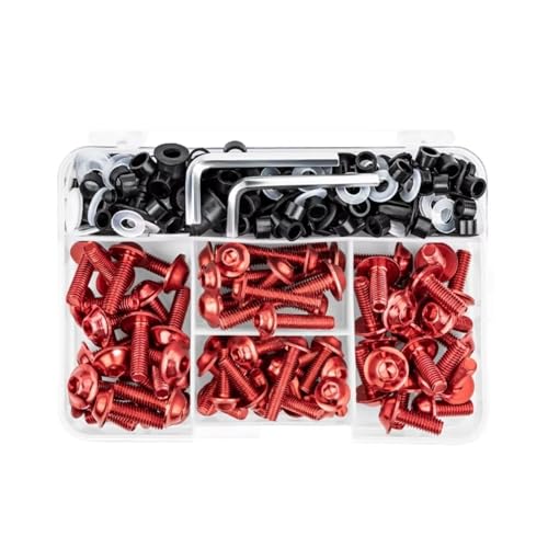 Vis de pare-brise de moto anti-desserrage rouge pour Ninja 1000 ABS