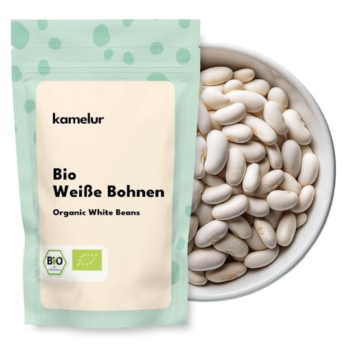 Kamelur 1kg BIO weiße Bohnen getrocknet getrocknete Bohnen BIO ohne Zusätze aus kontrolliert biologischem Anbau