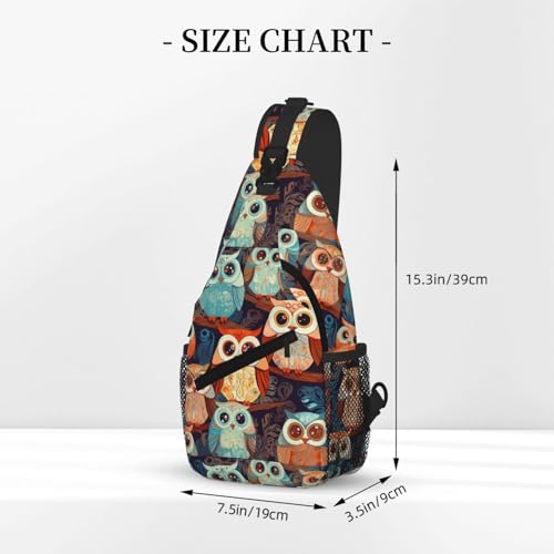 Bolso bandolera Anime Owl para mujer y hombre miniatura 3