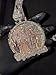 SilkenSaga Stunning Iced Out VVS1 Moissanite Custom Letter Name Two Tone Mens Hip Hop Pendant 14K Two Tone Gold Plated Luxurious Bling Rapper Pendant Handmade Streetwear Chunky Fashion Jewelry