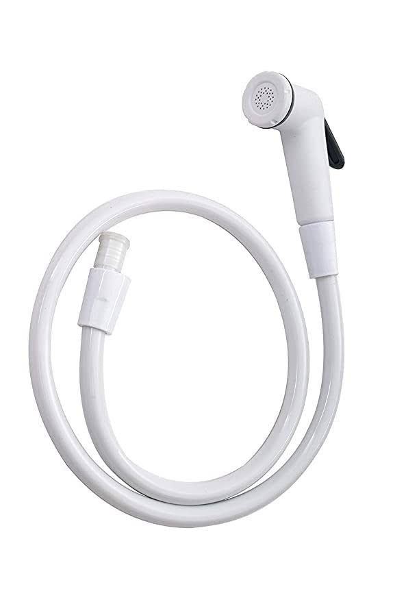 GKP Plastic Toilet Jet Spray Health Faucet with Flexible Hose and Wall Stand, White, Polished Finish (B09RJN8ZZB) Amazon Price History, Amazon Price Tracker