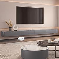 Wandgemonteerd tv-meubel Wandgemonteerde mediaconsole, zwevende tv-standaard wandkast, multimedia-opbergplank voor woonkamer slaapkamer, 100/120/140 cm, eenvoudig te installeren. (Kleur: G