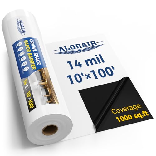 ALORAIR 14 mil Crawl Space Vapor Barrier