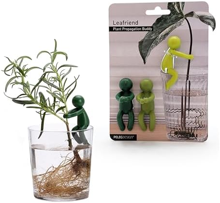 Plant Propagation Buddy; Plant Support for Sprouts, Stems, Shoots, and Cuttings; 3 Cute Plant Supports for a Plant Propagation Station or an Indoor Garden; Plant Lover Gifts by Peleg Design