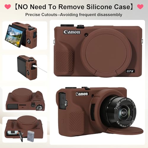 Image of Elonbo Camera Carrying Case for Canon PowerShot G7X Mark III Digital Camera