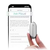 Plaud NotePin Grabadora de Voz con IA, Control por App para Tomar Notas, transcripción y Resumen con IA, soporta 112 Idiomas, 64 GB, grabadora de Audio para conferencias, reuniones, Plata Lunar