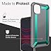 X-Doria Raptic Tactical, Compatible with Apple iPhone 11 (Formerly Tactical) - Military Grade Drop Tested, Anodized Aluminum, TPU, and Polycarbonate Protective Case for Apple iPhone 11, Teal