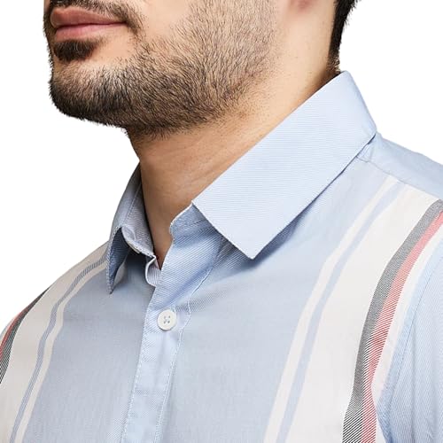 Image of Being Human Black Slim Fit Regular Collar Men's Shirt Clothing