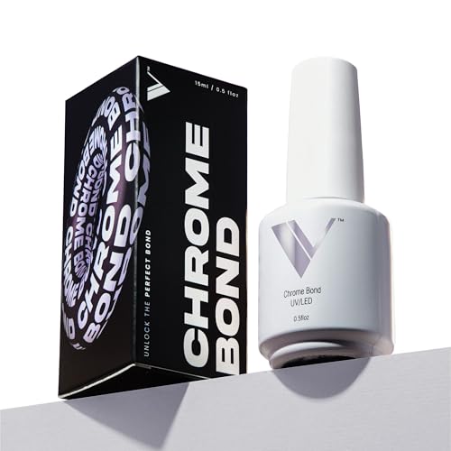 V Beauty Pure Chrome Nail Bond - Chrome Base Coat Precise Powder Placement with Maximum Retention Beginner-Friendly Formula Protects Against Lifting and Chipping - 15 mL
