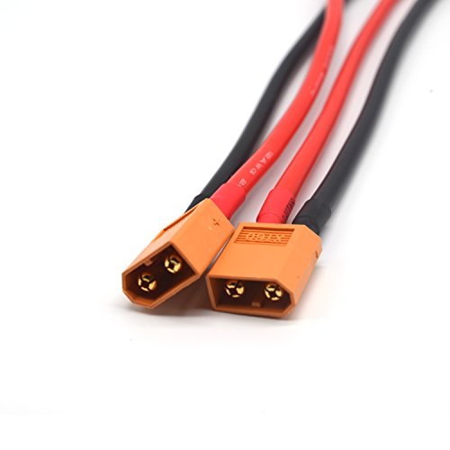 Padarsey 2 Pair Xt60 Connector Female/Male W/Housing 15Cm Silicon Wire 12Awg (Xt60 With Banana Plugs(2 Packs)) #TOP1